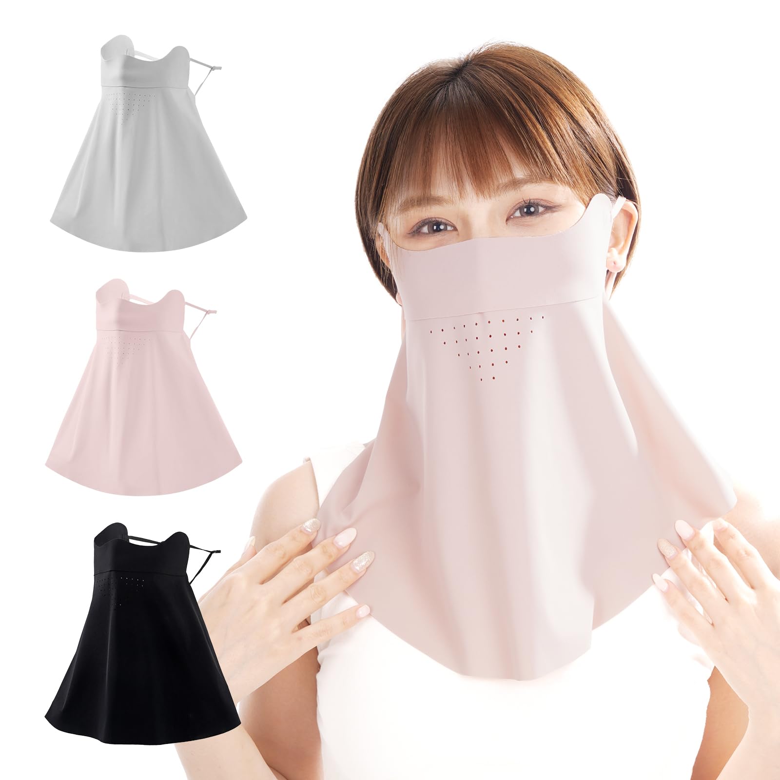 Amazon | [MIZIKIRIN] 2025夏新登場 冷感 フェイスカバー 日除け